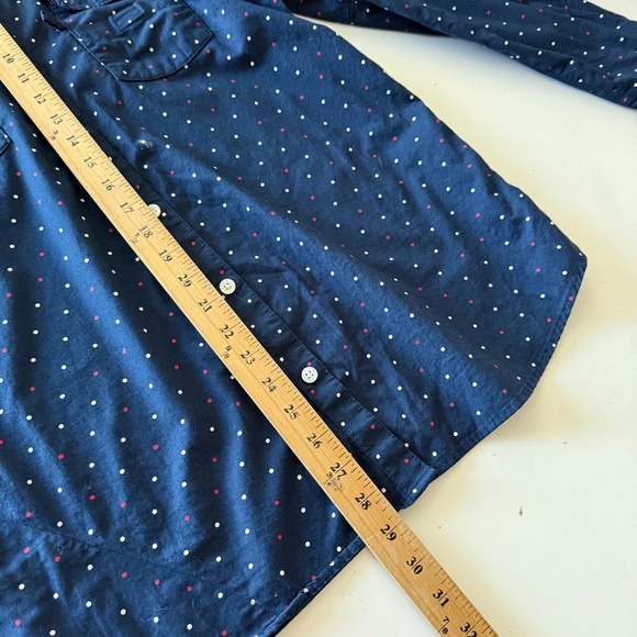 Columbia PFG Super Bonehead Navy Blue Polka Dot Fishing Shirt Womens MEDIUM - Picture 9 of 10